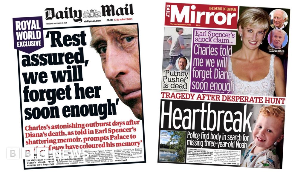 King's 'astonishing outburst' and 'heartbreak' after search for missing Noah - BBC