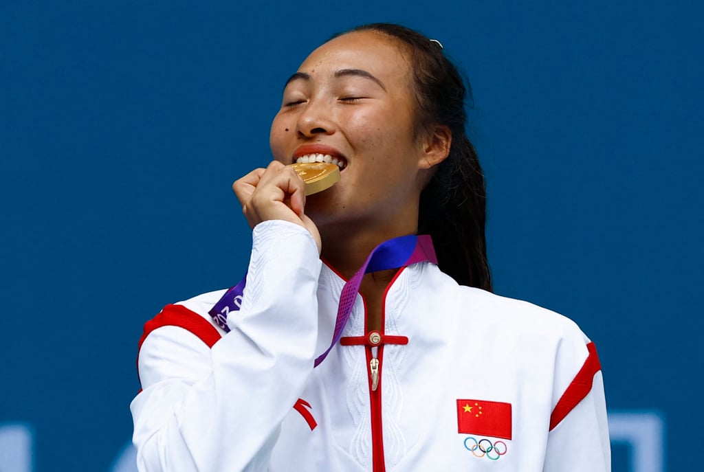 China’s Zheng Qinwen will not defend the title she won in Hangzhou. Photo: Reuters