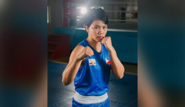 Olympic boxer Aira Villegas of the Philippines