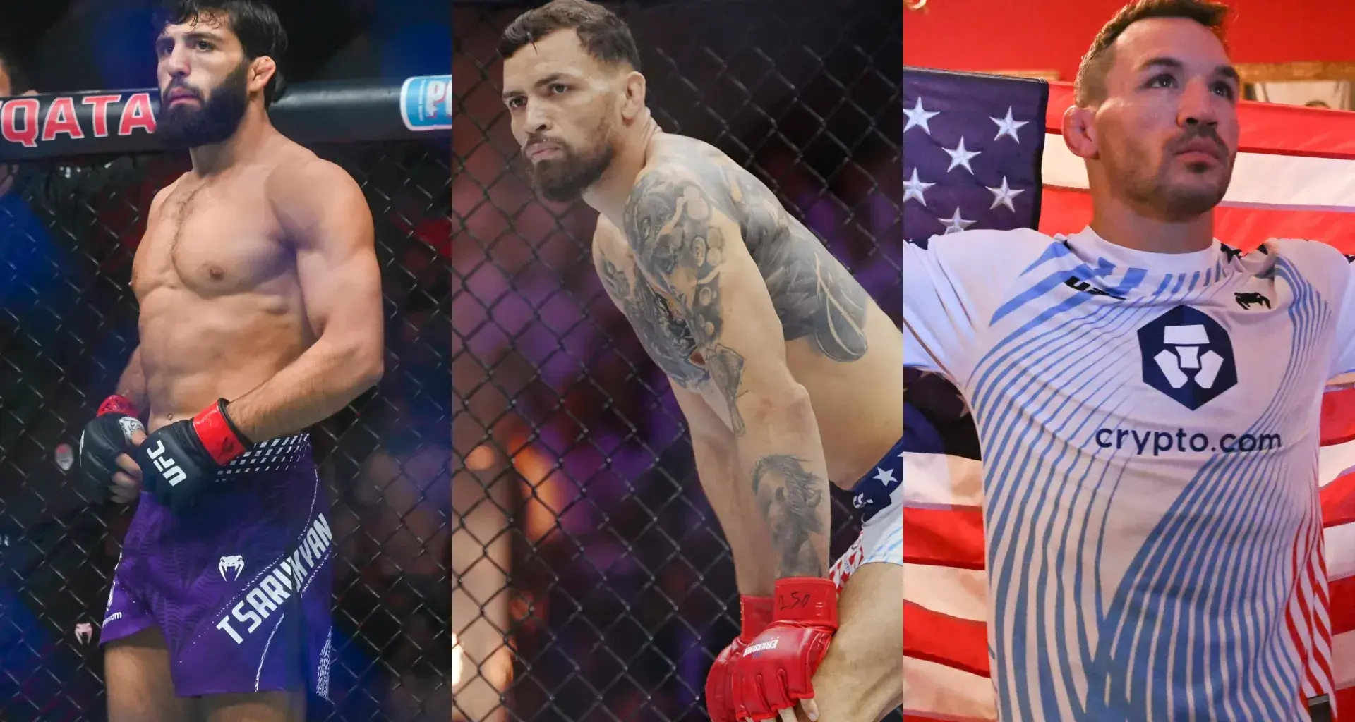 Ciryl Gane, Daniel Cormier, and Josh Hokit