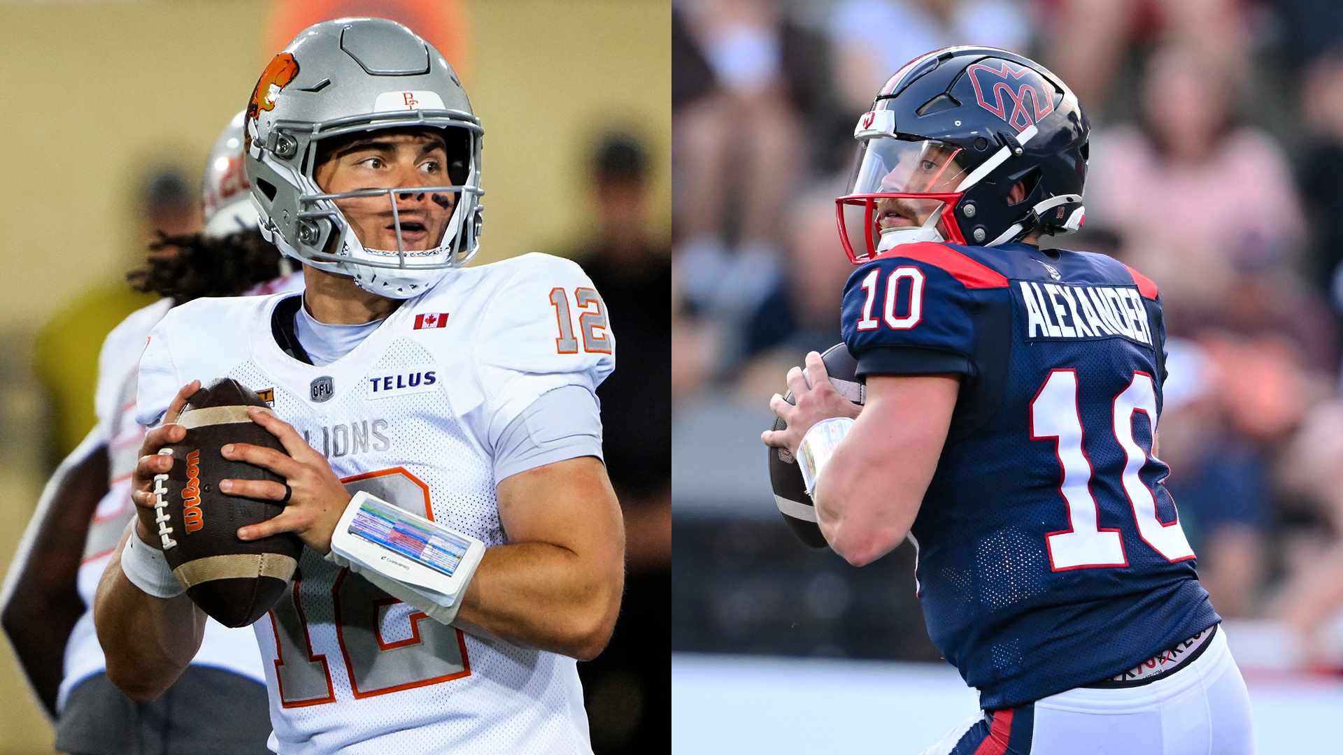 Nathan Rourke and Davis Alexander meet for the first time in a battle of the best CFL QBs.