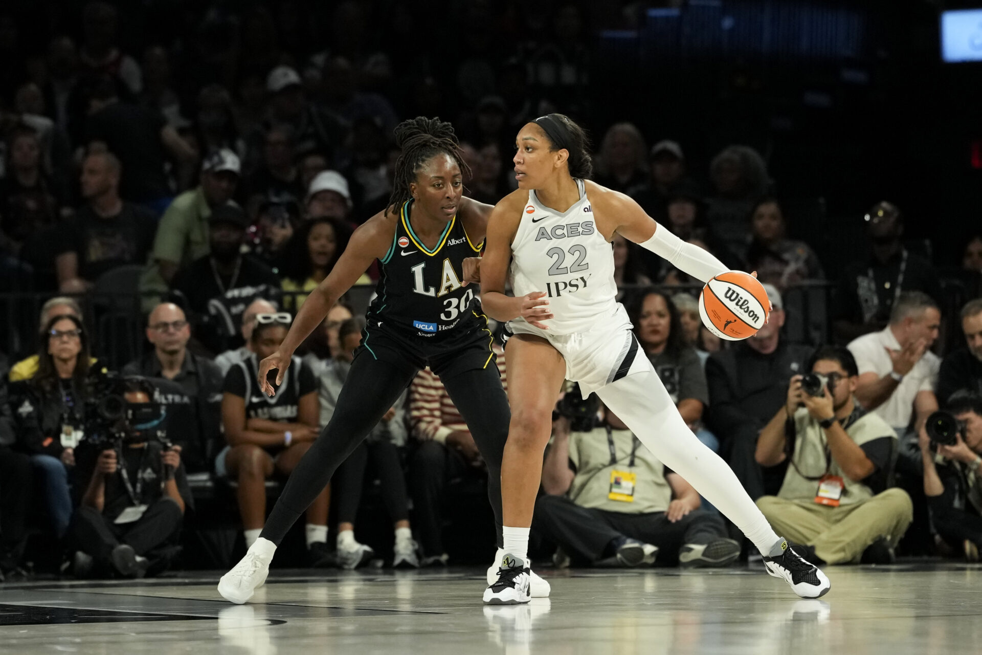WNBA: Los Angeles Sparks at Las Vegas Aces