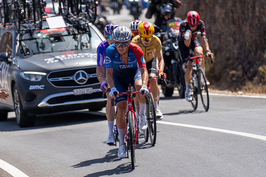 The breakaway during stage 16 of the 2026 Vuelta a Espana. (Photo By Francisco J. Olmo/Europa Press via Getty Images)