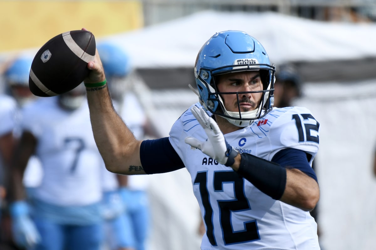 Chad Kelly leads Toronto to 37-22 Labour Day win over Ticats to claim season series
