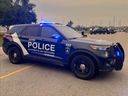 A Barrie Police vehicle.
