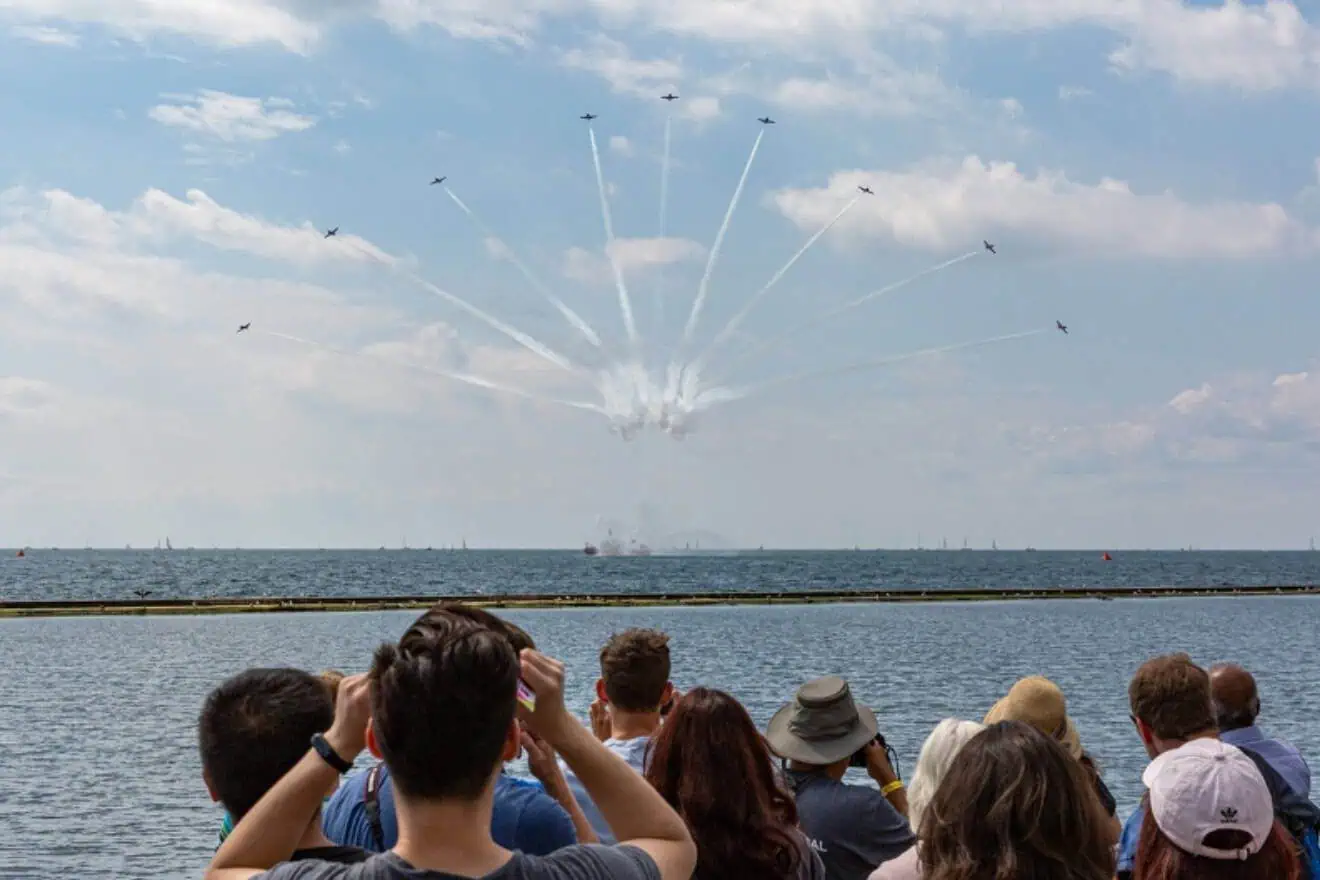 Fighter jets, other aircraft take to skies over Toronto and Mississauga