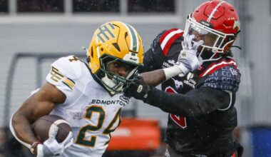 Elks rally for third win in a row, down Stampeders on Labour Day