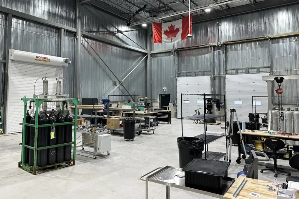 A view of the inside of CRC's fabrication lab.