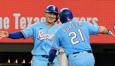 Jake Burger homers twice as Texas Rangers beat Tampa Bay Rays to split four-game series