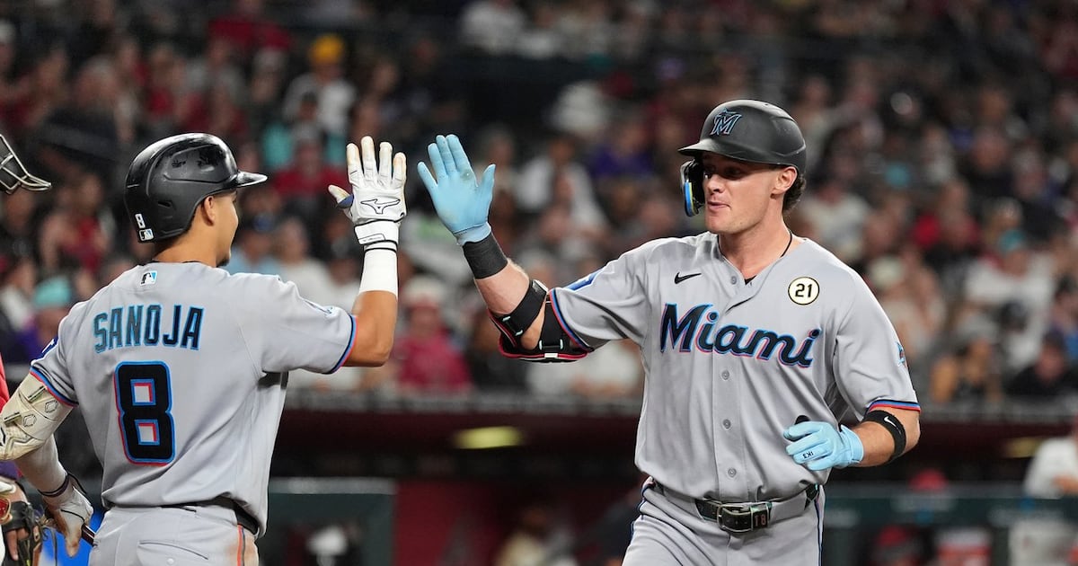 Esteury Ruiz hits three-run double in 11th to lift Miami Marlins to win, damaging Arizona Diamondbacks' playoff hopes