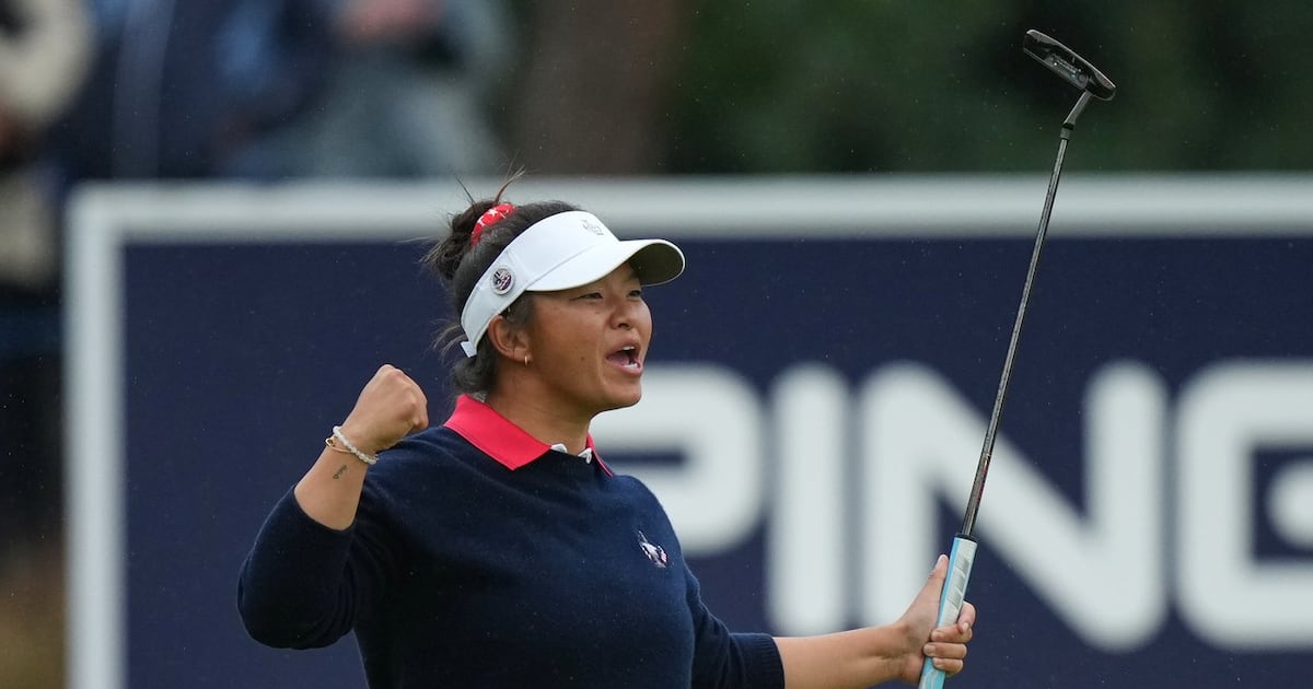Megan Khang, Alison Lee rally from two down to put US ahead at Solheim Cup