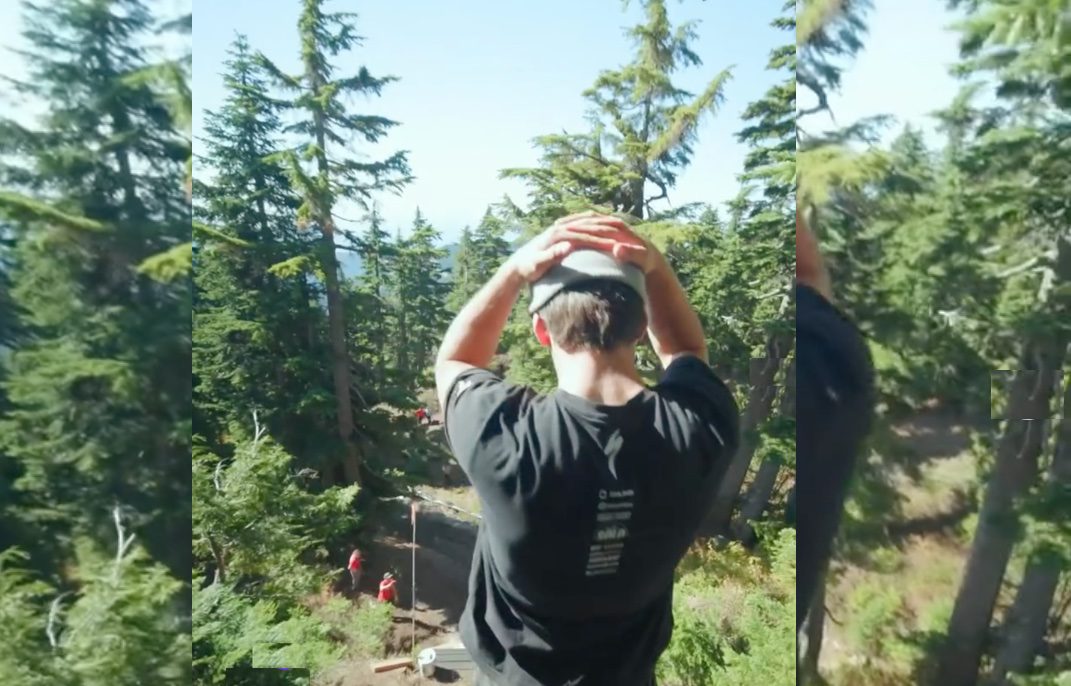 Finn Iles gets a first look at first hits on Red Bull Hardline Cypress