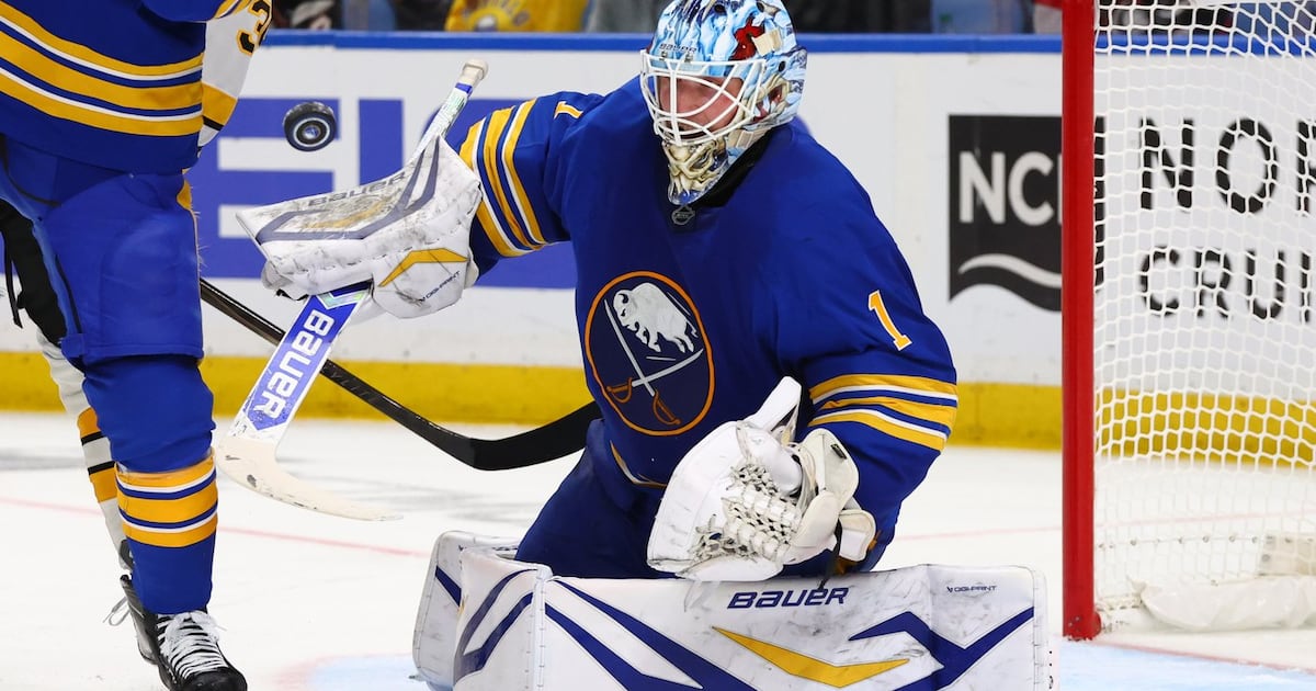 Goaltender Ukko-Pekka Luukkonen still focused on Buffalo Sabres amid Connor Hellebuyck rumours
