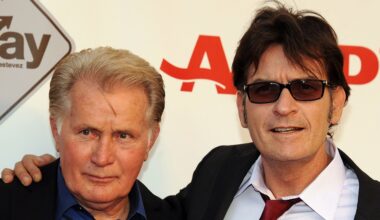 Martin Sheen and Charlie Sheen