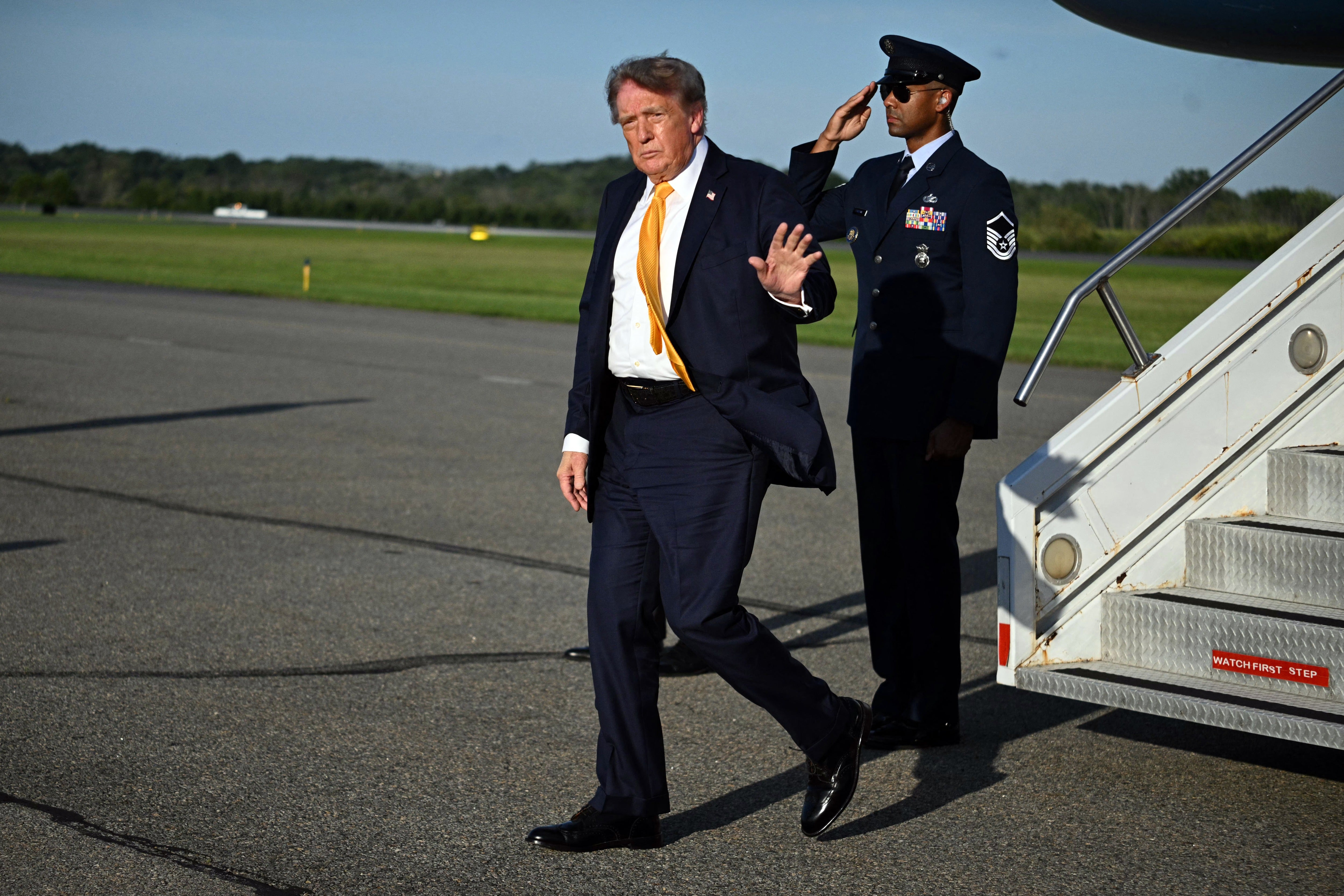 The president’s apparent new hairdo saw him compared to former James Bond actor Pierce Brosnan