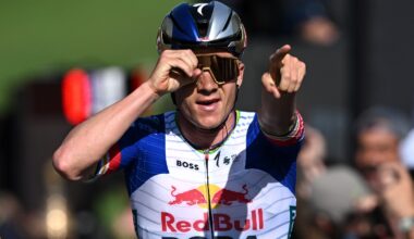 Evenepoel debuted a new celebration ahead of road worlds.