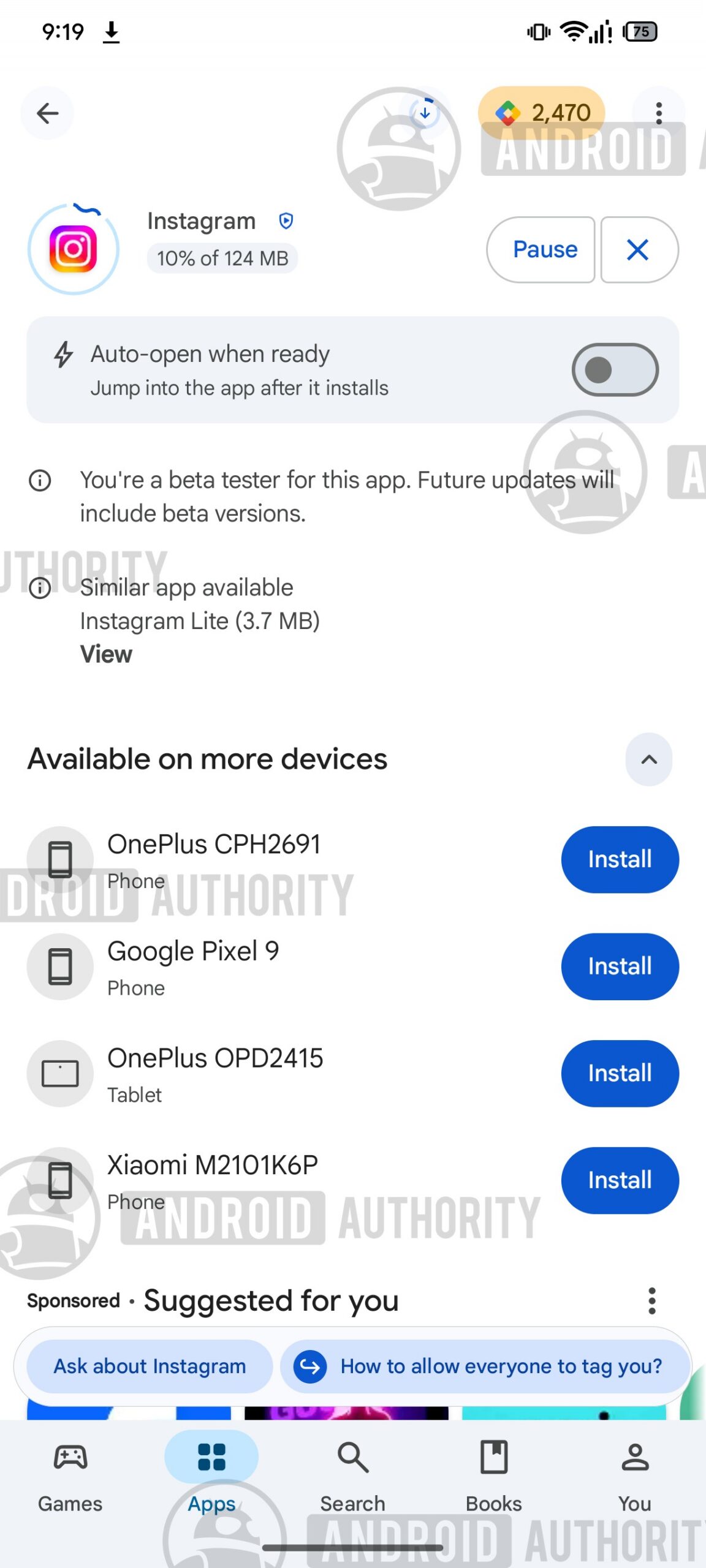 Google Play Store pause and resume downloads image 3 watermarked