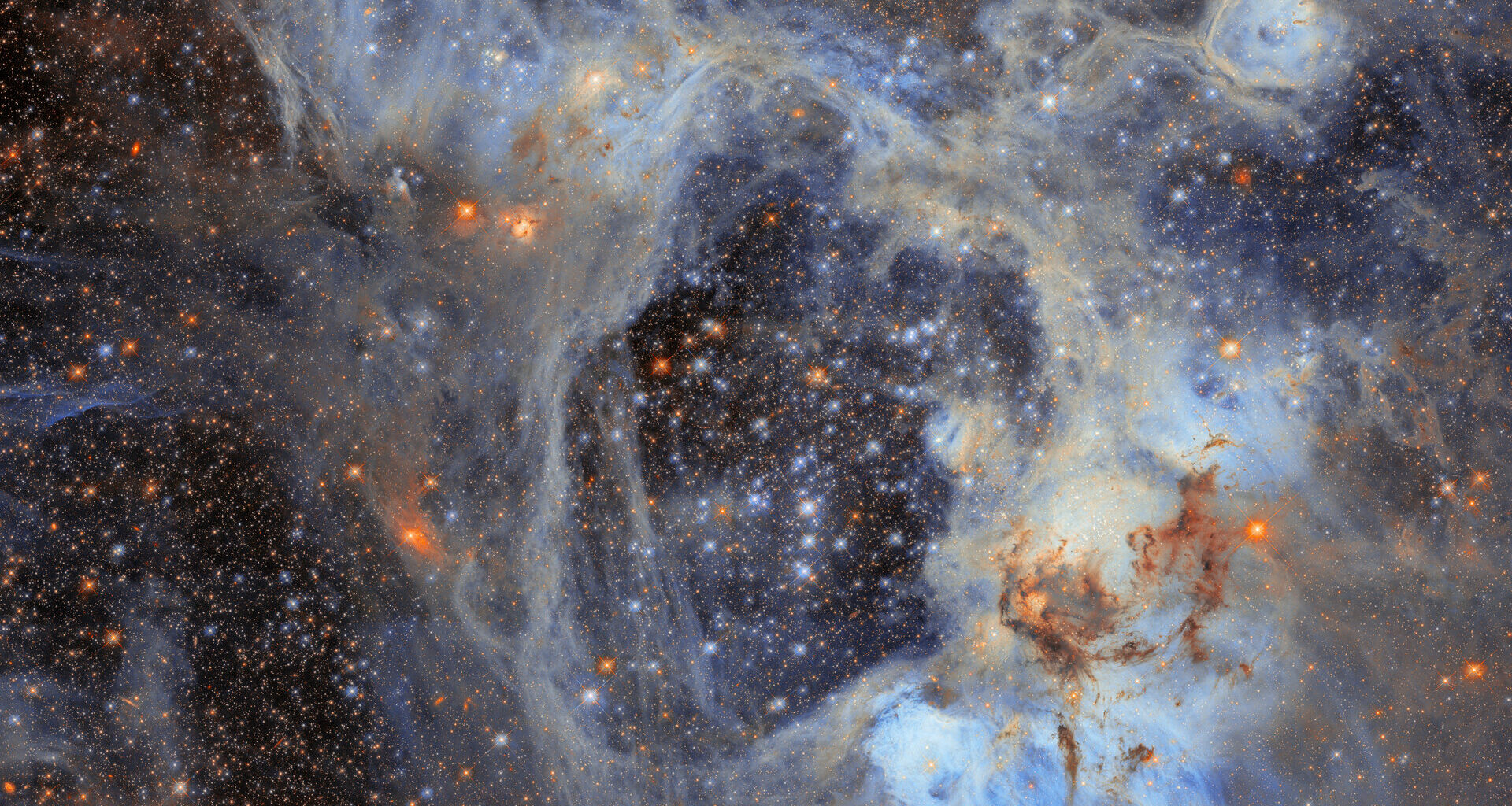 ESA - Hubble's superbubble scene