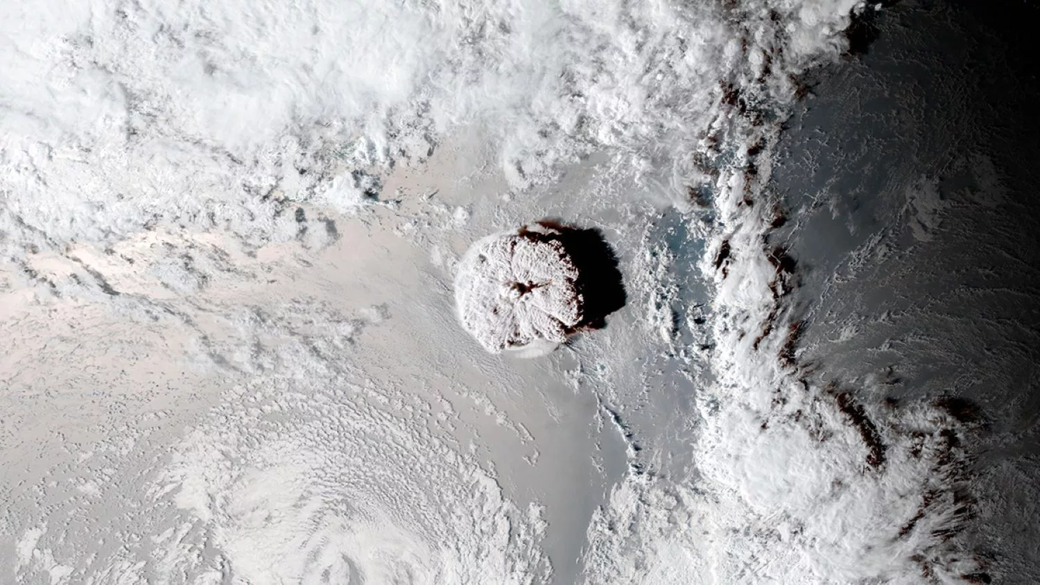 Hunga Volcano’s Seafloor Collapsed 700 Meters