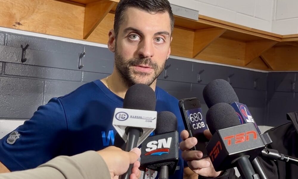 Informal pre-training camp Winnipeg Jets media availability: Dylan DeMelo – Illegal Curve Hockey