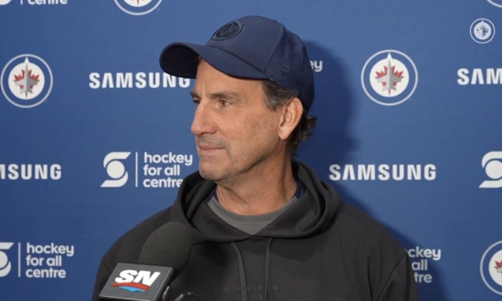 Winnipeg Jets head coach Scott Arniel media availability on Day 4 of training camp – Illegal Curve Hockey