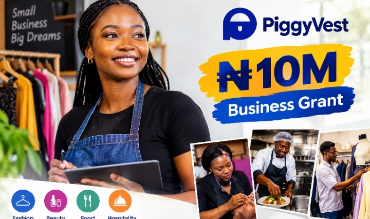 PiggyVest Opens Applications for ₦10 Million Business Grant for Nigerian