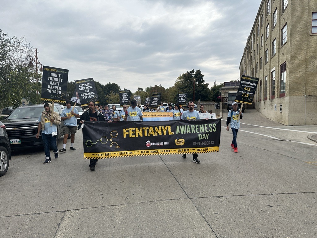 Fentanyl awareness walk brings Winnipeg families together to remember loved ones