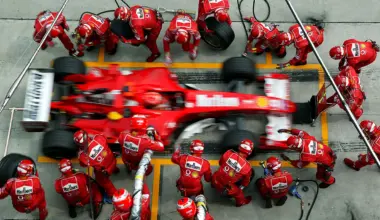 SPA-FRANCORCHAMPS, BELGIUM - JUNE 18: Olivier Gendebien, Ferrari 156 during the Belgian GP at