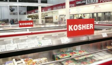 Kosher section at supermarket