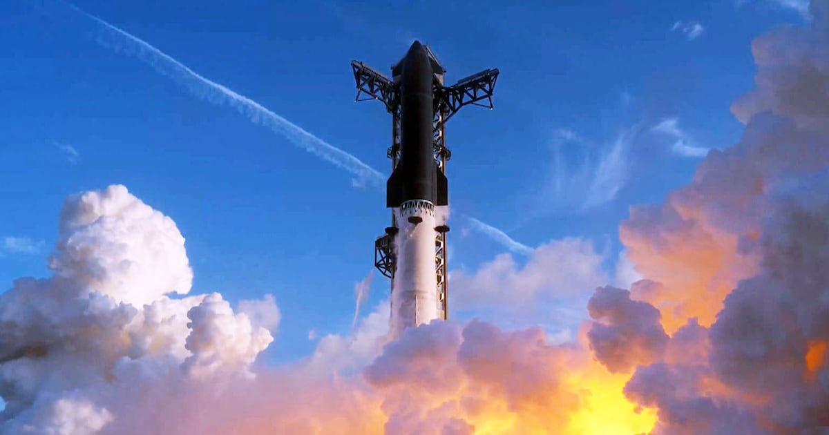 SpaceX Starship megarocket lifts off on first test flight aiming for Earth orbit - CTV News
