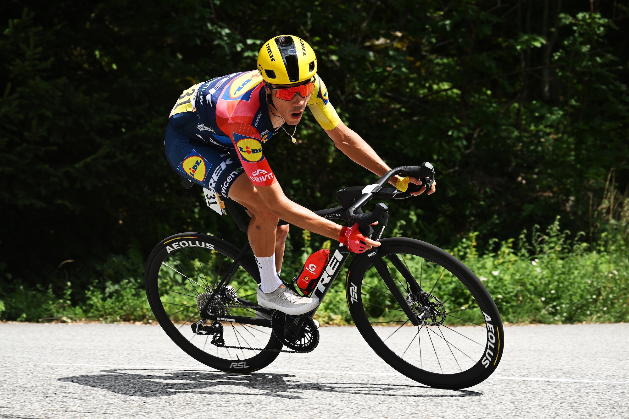 Juan Ayuso of Spain and Team Lidl - Trek competes during the 113th Tour de France 2026, Stage 20