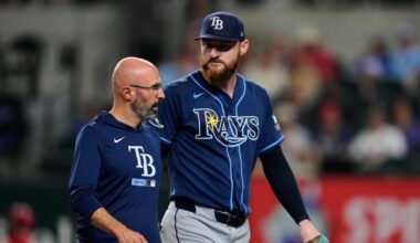 MLB saves leader Bryan Baker says he’s okay after leaving Tampa Bay Rays’ win in ninth inning