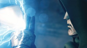AVENGERS: DOOMSDAY, (aka AVENGERS 5), advance poster, Robert Downey Jr. as Doctor Doom, 2026. © Marvel Studios / © Walt Disney Studios Motion Pictures