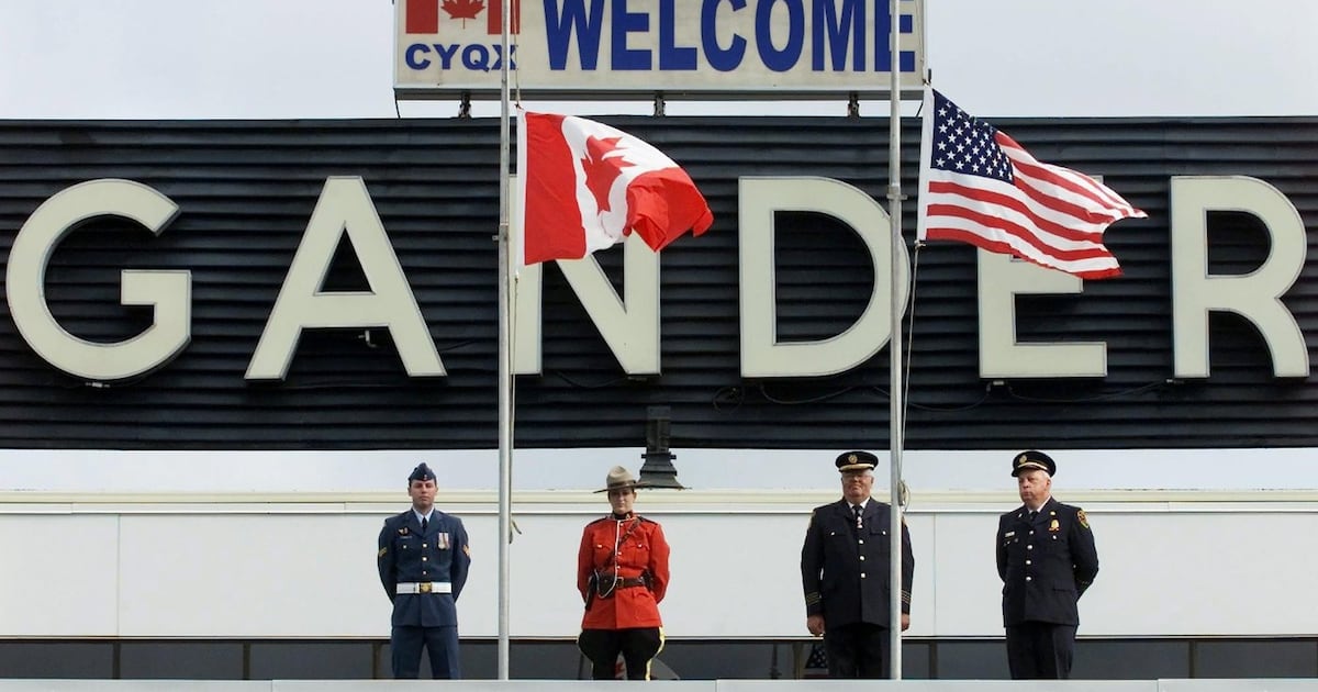 Ceremony underway in Gander, N.L., marking 9/11 attacks 25 years ago - CTV News