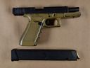 Peel Regional Police seized this firearm during an investigation into a violent home invasion in Brampton.