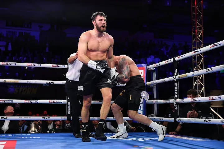 Pat Brown after stopping Vasil Ducar. (April 3, 2026)