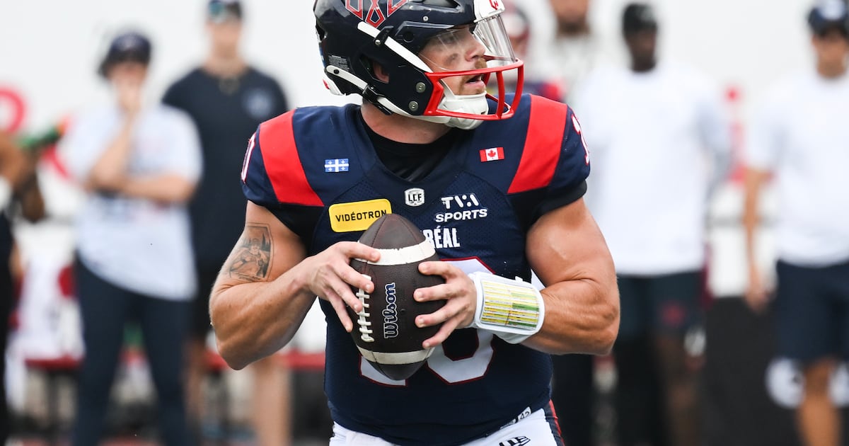 Montreal Alouettes’ Alexander says ‘No chance’ he takes a week off while dealing with soreness