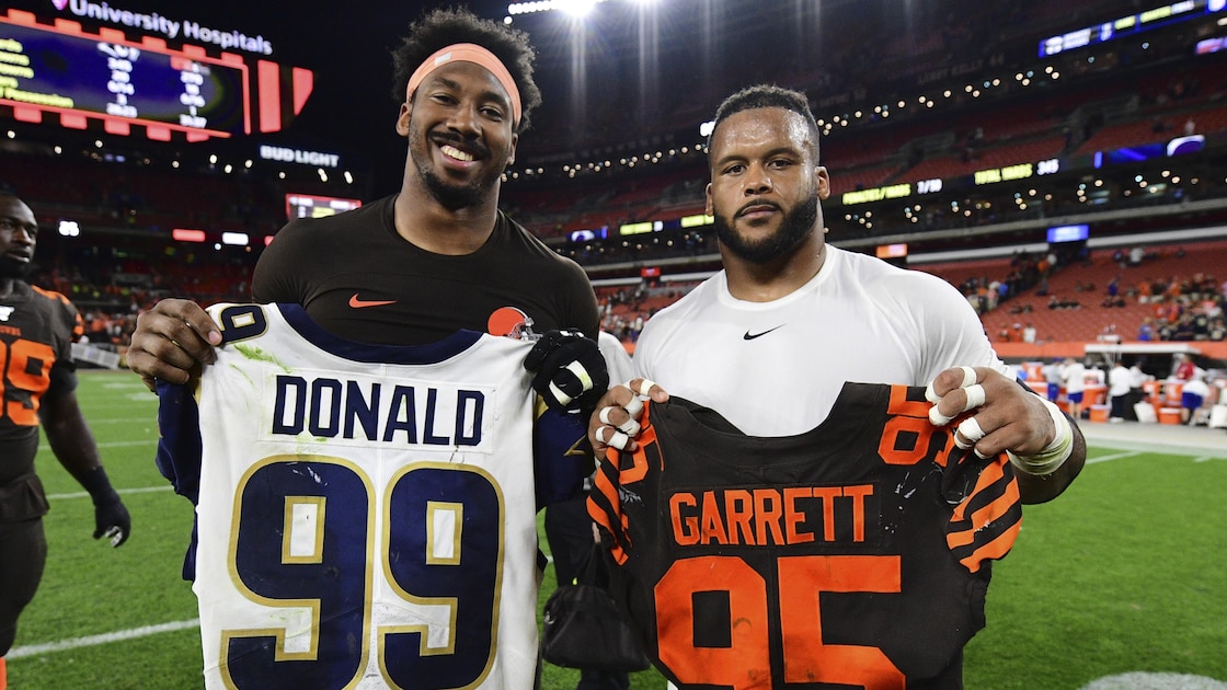 New NFL Rumors on Myles Garrett, Aaron Donald Ahead of Rams vs. 49ers amid Injury, Return