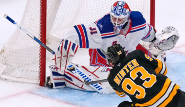 Fraser Minten shines as late surge lifts Bruins past Rangers