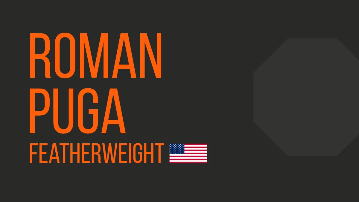 Roman Puga UFC Featherweight fighter profile
