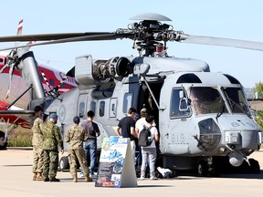 CH-148 Cyclone helicopter at SAIT's aviation campus