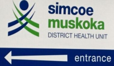 The sign for the Simcoe Muskoka District Health Unit in Barrie (File photo - Barrie 360)