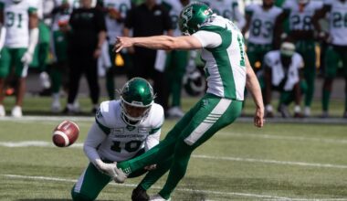 Roughriders reacquire kicker Lauther in trade with Redblacks