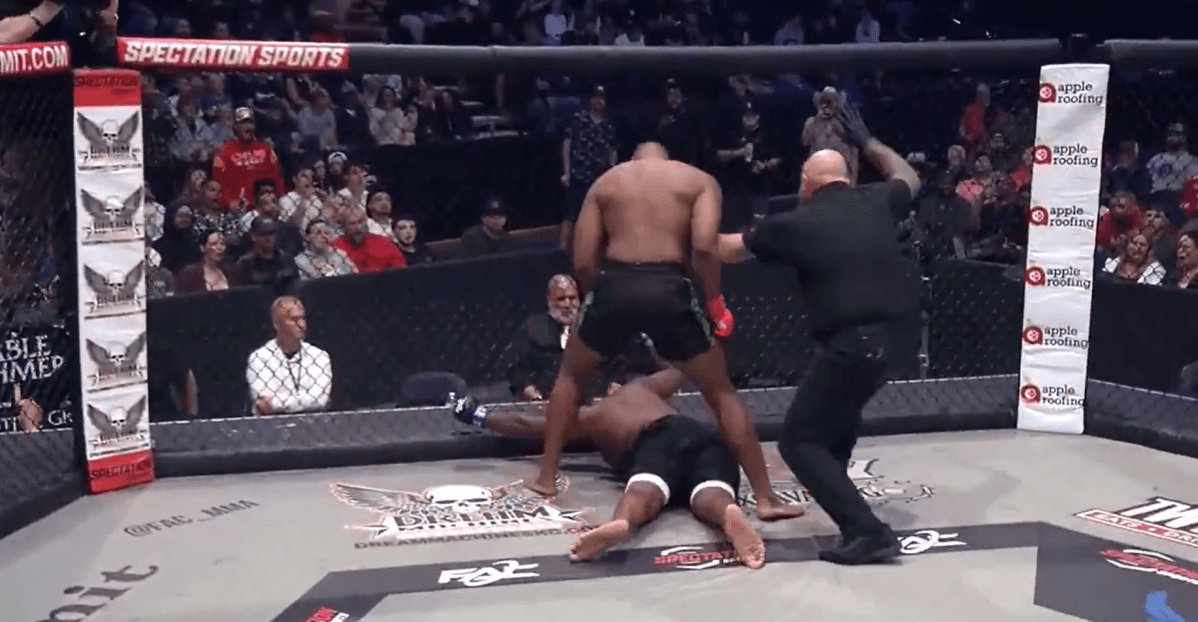 Video! MMA Fighter Slumped Along The Cage After Eight-Second Viral KO