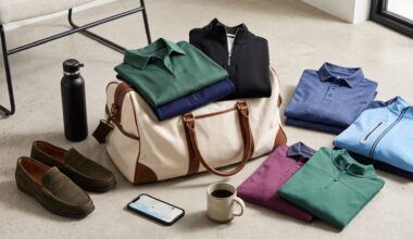 Golf layering on a bag
