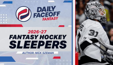 Nick Szeman’s 2026-27 Fantasy Hockey Sleepers