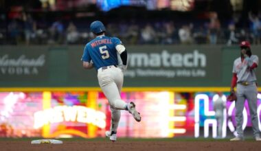 Garrett Mitchell hits grand slam and MLB-best Brewers pound Reds to clinch playoff spot