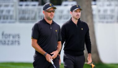 Corey Conners paired with Nico Echavarria for Day 1 four-ball at Presidents Cup as Nick Taylor sits out