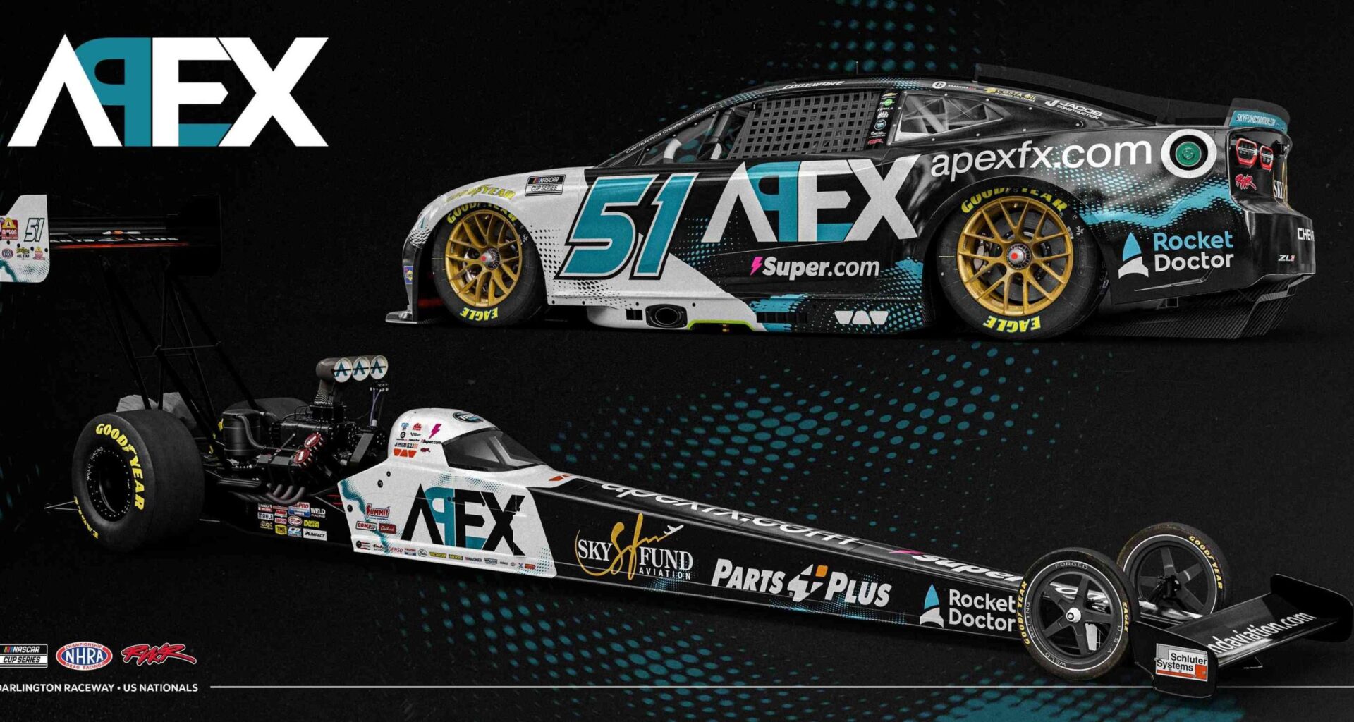 ApexFX Debuts With Rick Ware Racing at NASCAR Southern 500 and NHRA U.S. Nationals - Speedway Digest
