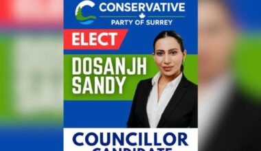 Sandy Dosanjh ‘removed’ as Surrey city council candidate after husband charged